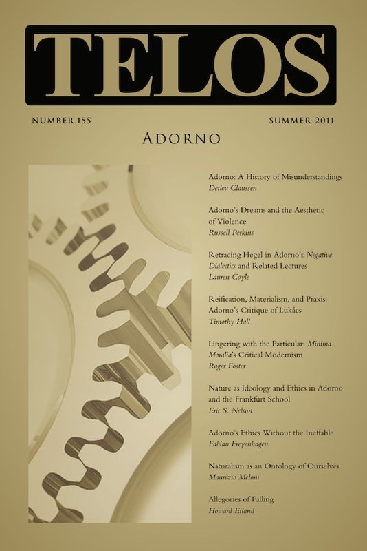 Telos 155 (Summer 2011): Adorno - Institutional Rate