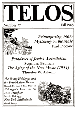 Telos 77 (Fall 1988)