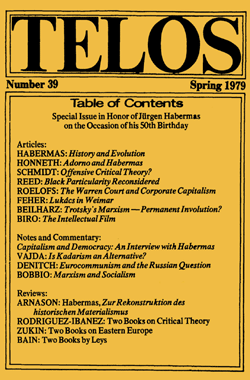 Telos 39 (Spring 1979)