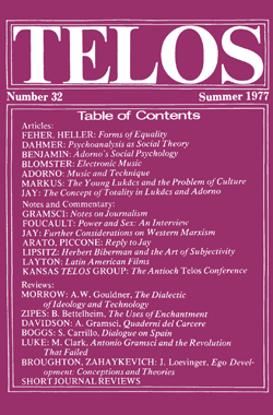 Telos 32 (Summer 1977)