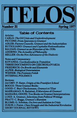 Telos 31 (Spring 1977)