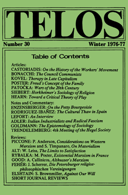 Telos 30 (Winter 1976-77)