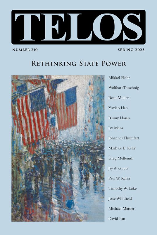 Telos 210 (Spring 2025): Rethinking State Power - Institutional Rate