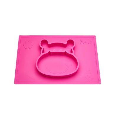 Grippo® 2-in-1 Silicone Placemat and Plate in Pink