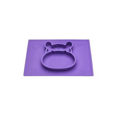 Grippo® 2-in-1 Silicone Placemat and Plate in Plum