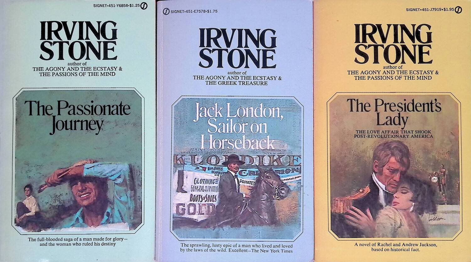 The Passionate Journey. Jack London, Sailor on Horseback. The President's Lady (комплект из 3 книг); Stone Irving