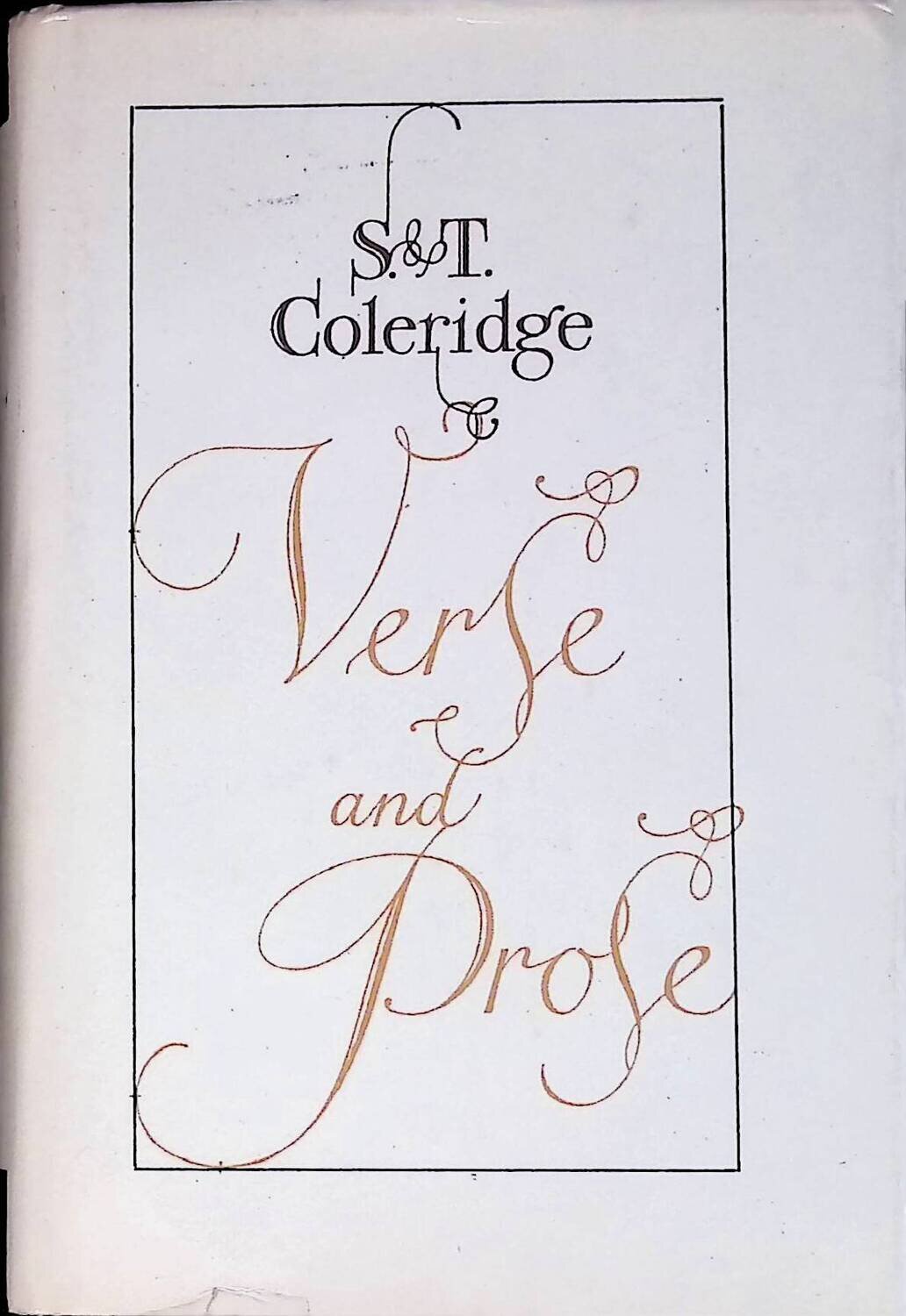 Verse and Prose; Coleridge Samuel Taylor