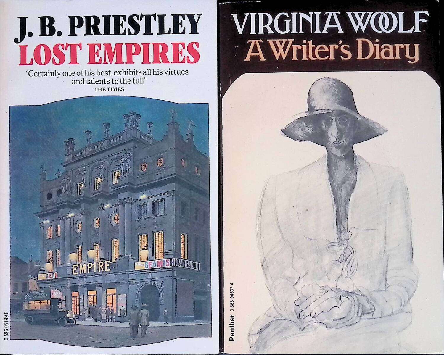 Комплект из 2 книг. Lost empires. A Writer's Diary; J.B. Priestley, Virginia Woolf