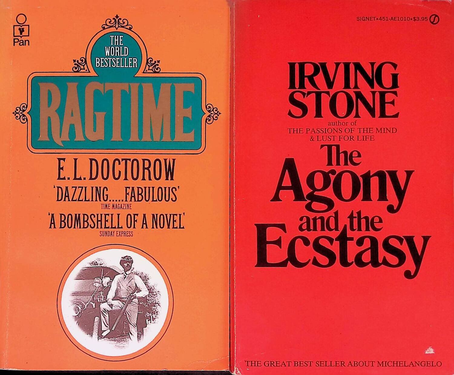 Ragtime. The Agony and the Ecstasy (комплект из 2 книг); Doctorow E. L., Stone Irving