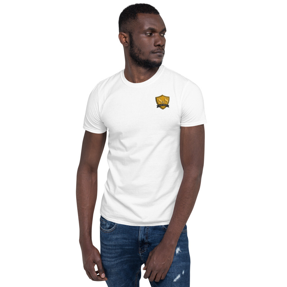 Short-Sleeve Unisex T-Shirt, Color: White, Size: S