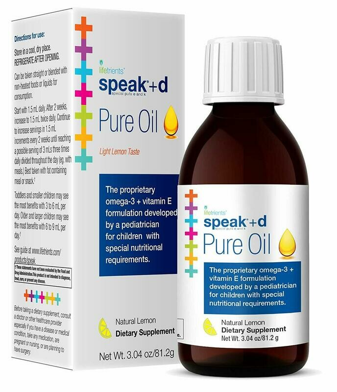 Speak+D Pure Oil – Natural Lemon – 3.04 oz