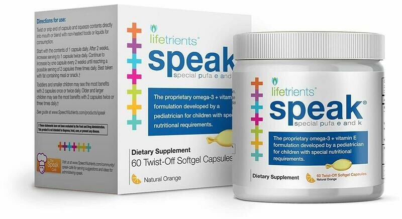 Speak+D Twist-Off Softgels – Natural Orange – 60 Softgels