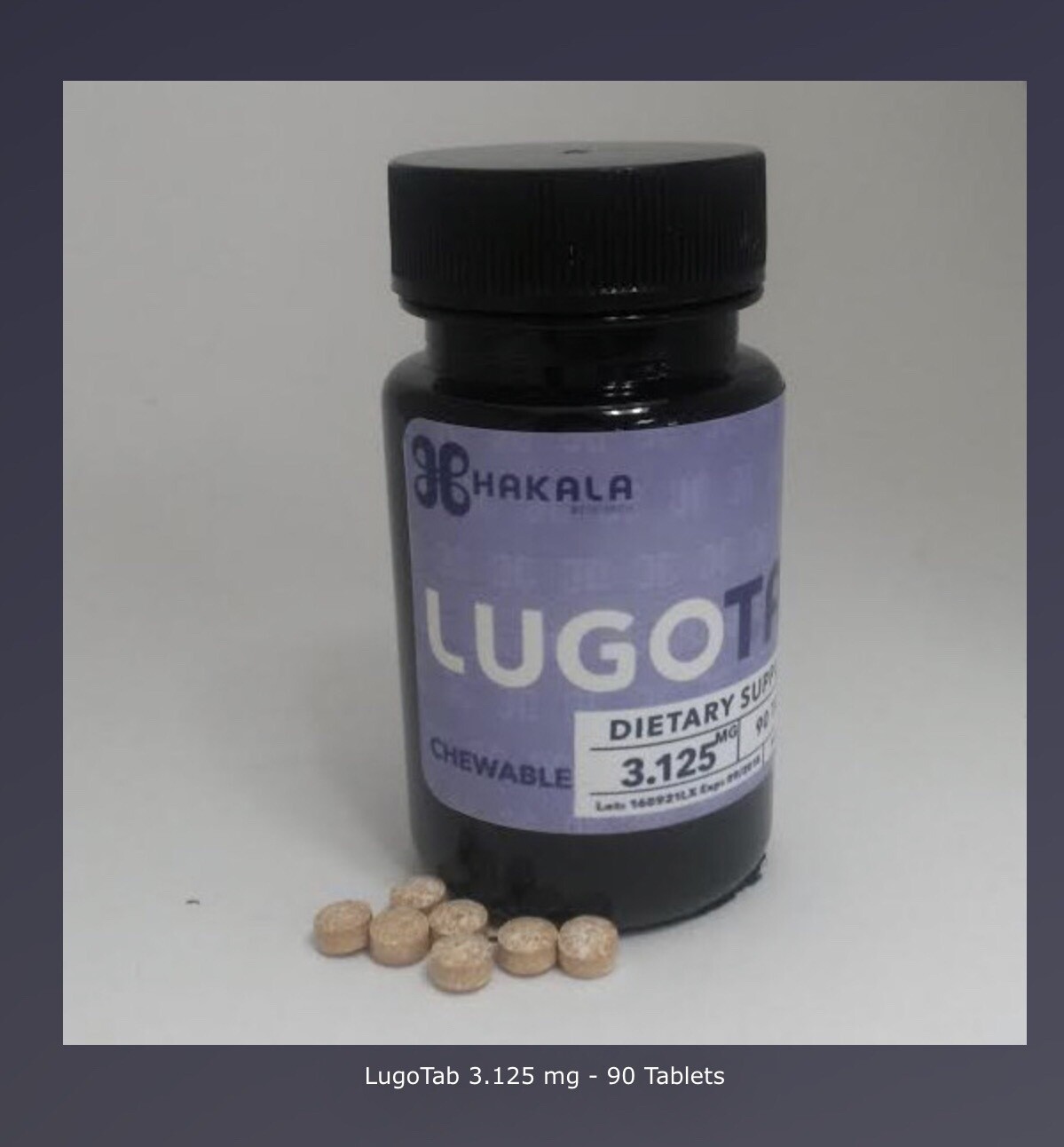 LugoTab 3.125 mg - 90 Tablets