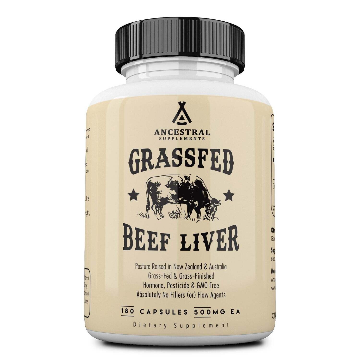 Grass Fed Desiccated Beef Liver Capsules