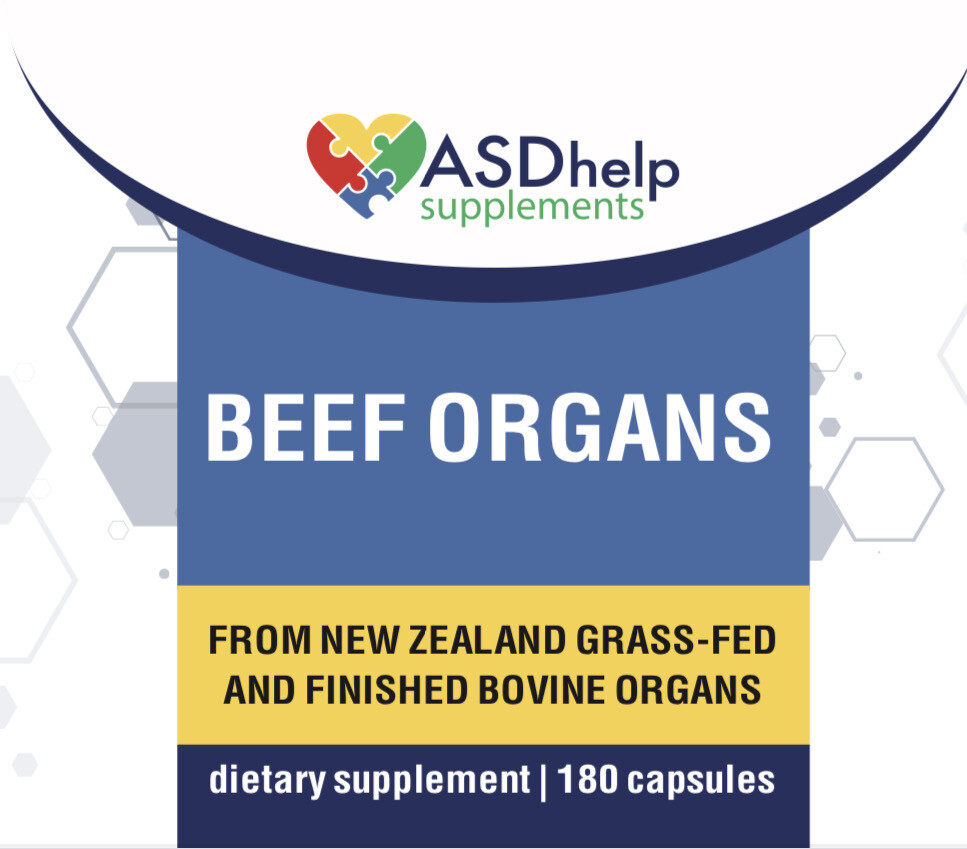 Grass Fed Desiccated Beef Organs (Liver, Heart, Kidney, Pancreas, Spleen)
