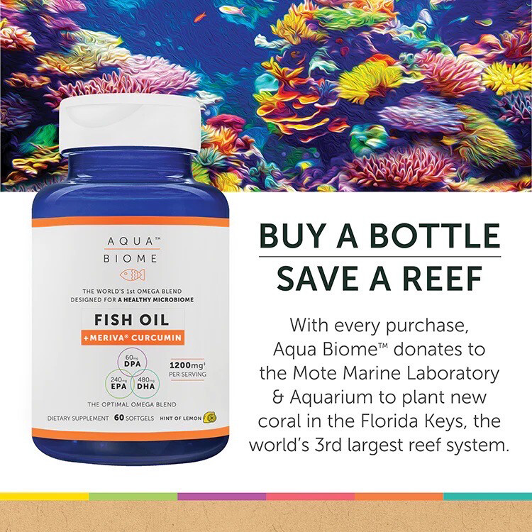 Aqua Biome™ Fish Oil Meriva  Omega Curcumin