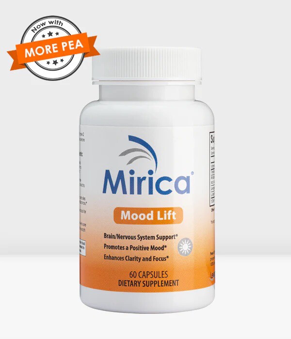 Mirica® Mood Lift 60 Capsules - Palmitoylethanolamide (PEA) and Luteolin