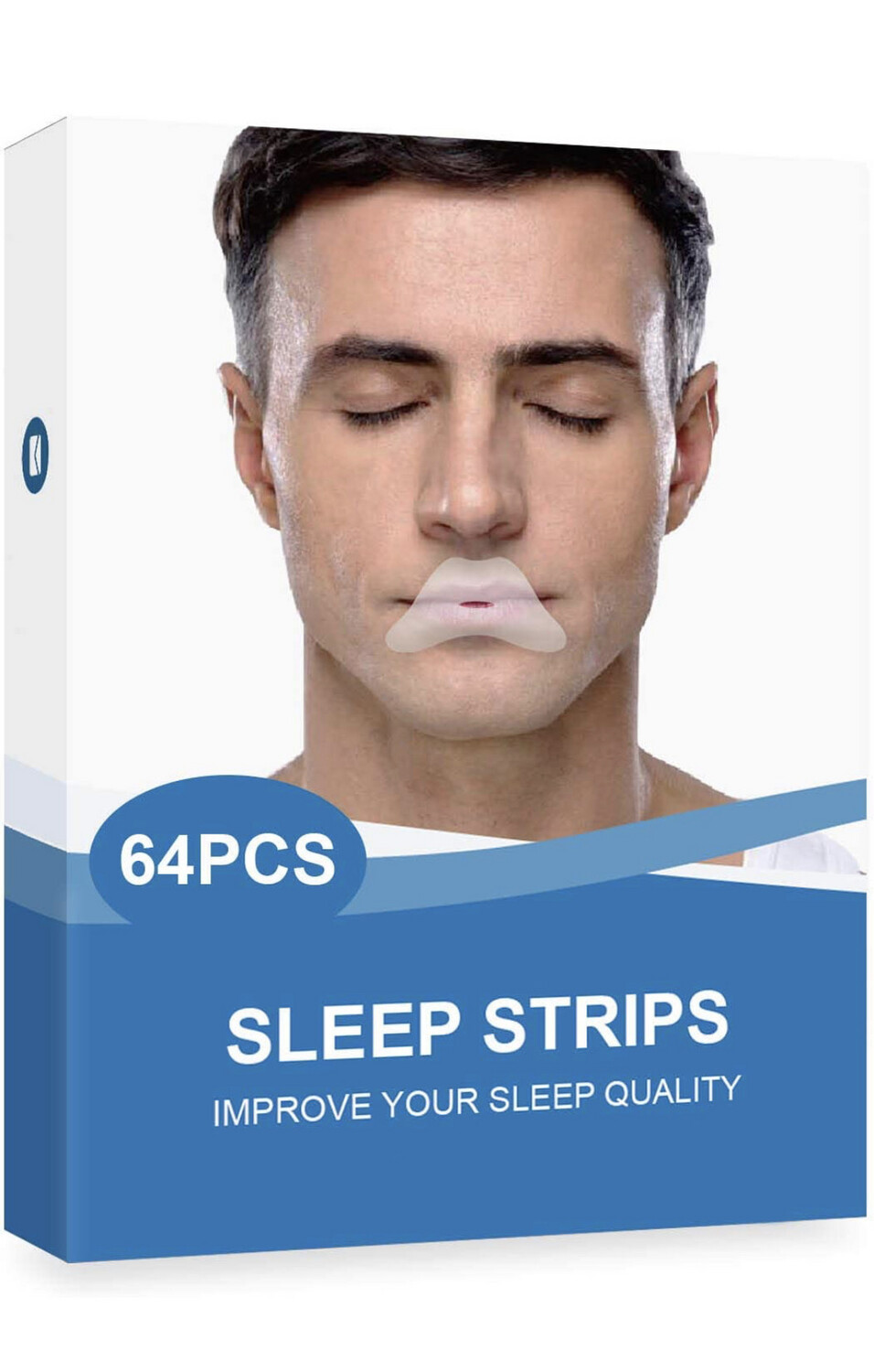 64PackS Mouth Tape for Sleeping, Mouth Strips for Sleeping and Less Mouth Breathing,