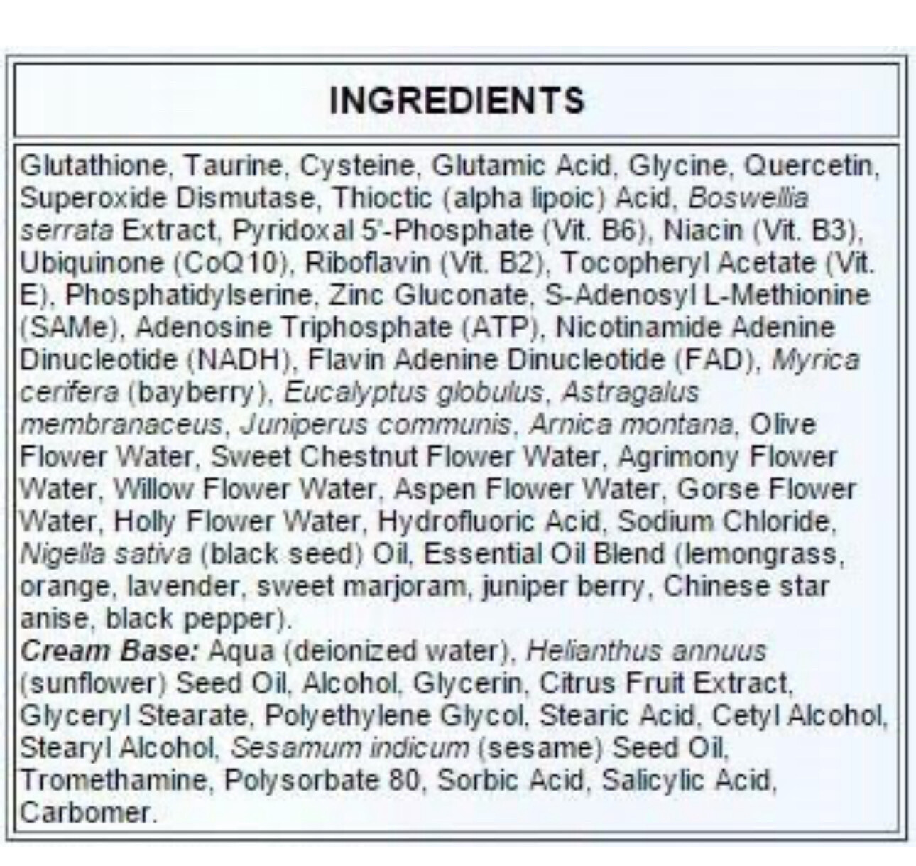 Oxicell Glutathione + SOD topical 