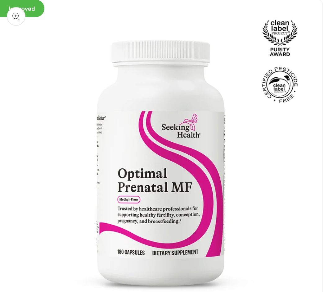 Optimal Prenatal Methyl-Free - 180 Capsules