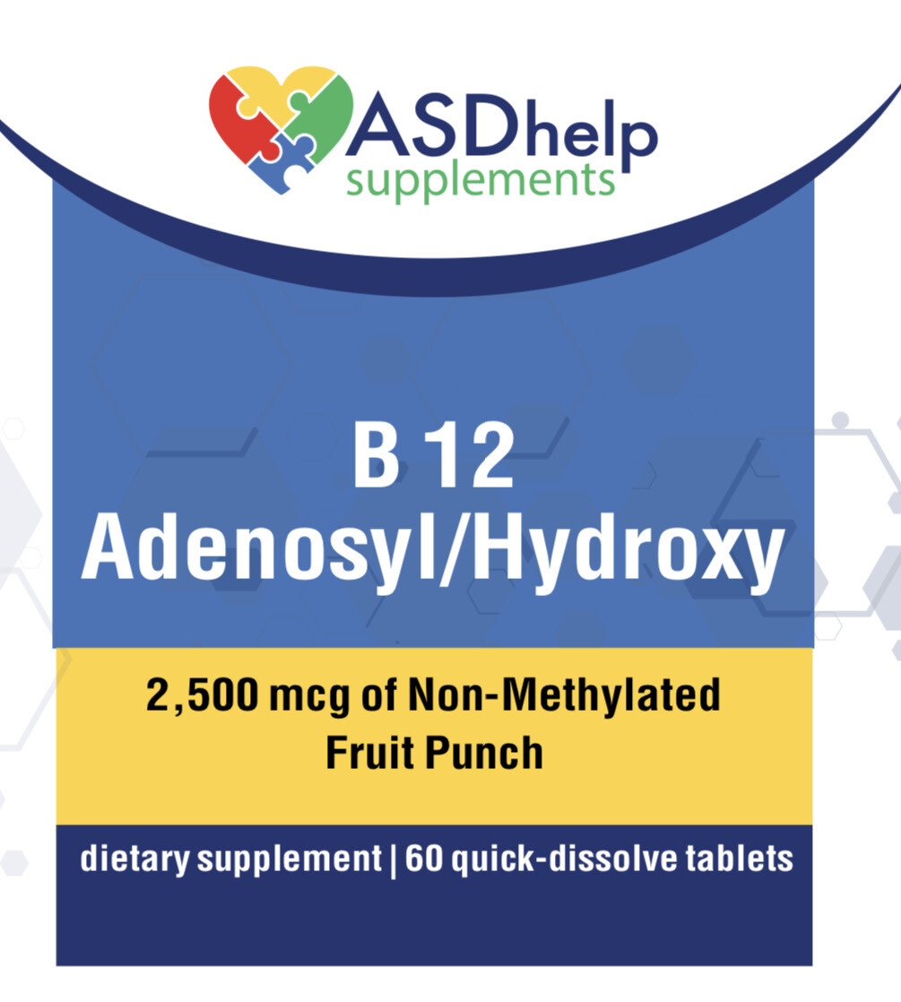 B 12 Adenosyl/Hydroxo  60 chewable 