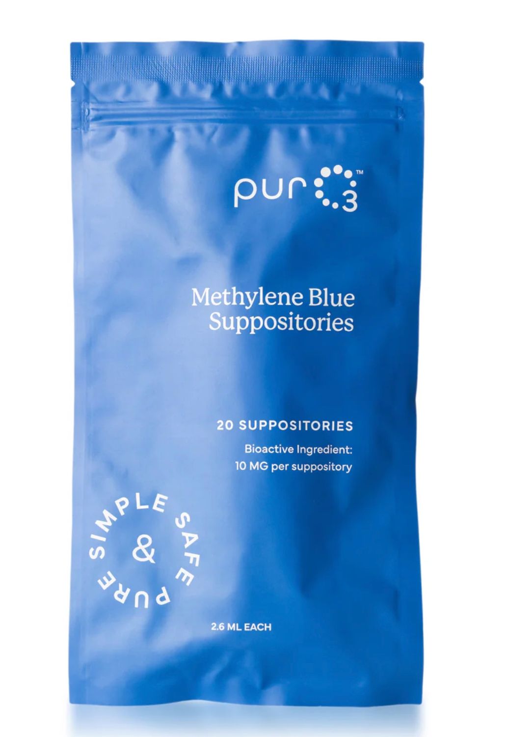 PurO3 Methylene Blue Suppositories