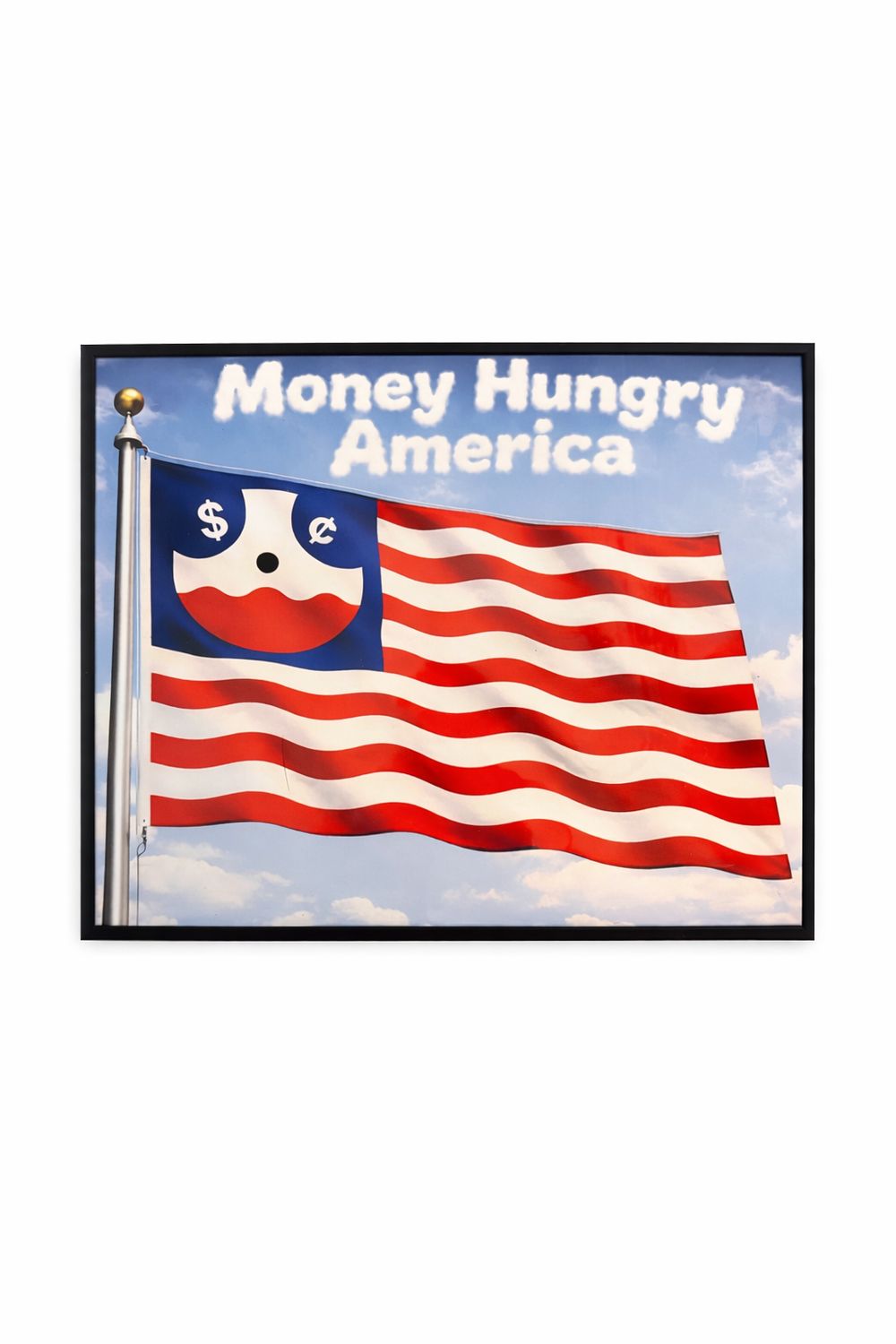 Money hungry America premium poster