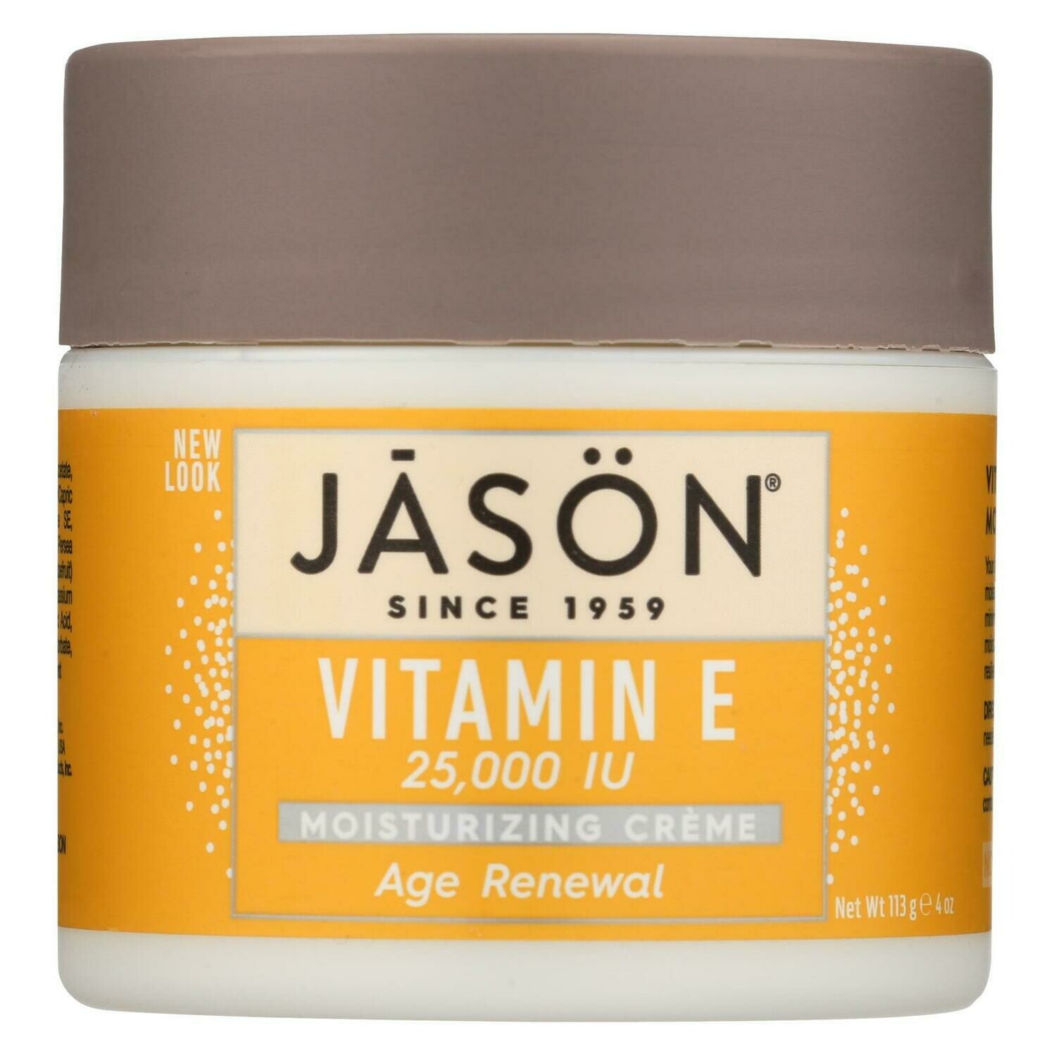Jason Moisturizing Creme Vitamin E Age Renewal Fragrance Free 25000