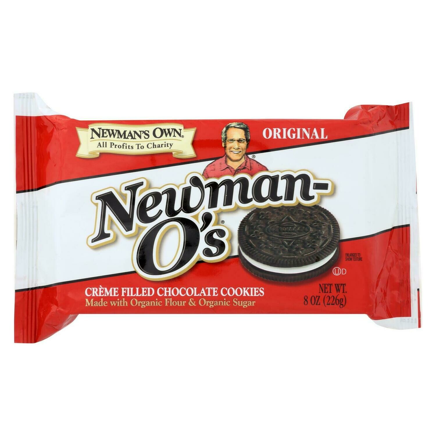 Newman's Own Organics Creme Filled Chocolate Cookies Vanilla Case