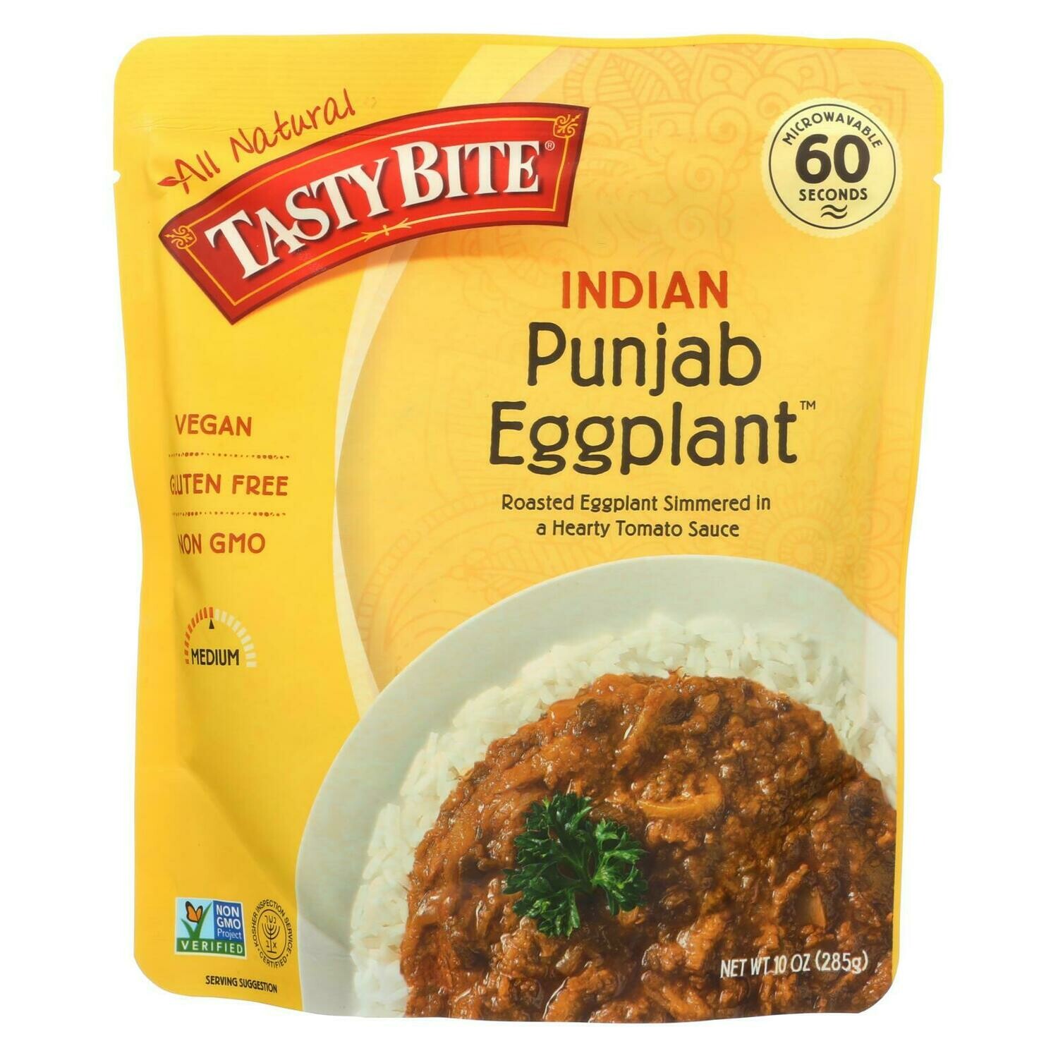 Tasty Bite Entree Indian Cuisine Punjab Eggplant 10 Oz Case Of 6