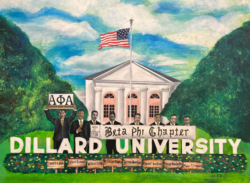 “Beta Phi Charter Members” (Personalized) -24x30 (38 SIGN &amp; Numbered) Limited Edition Giclee on Canvas