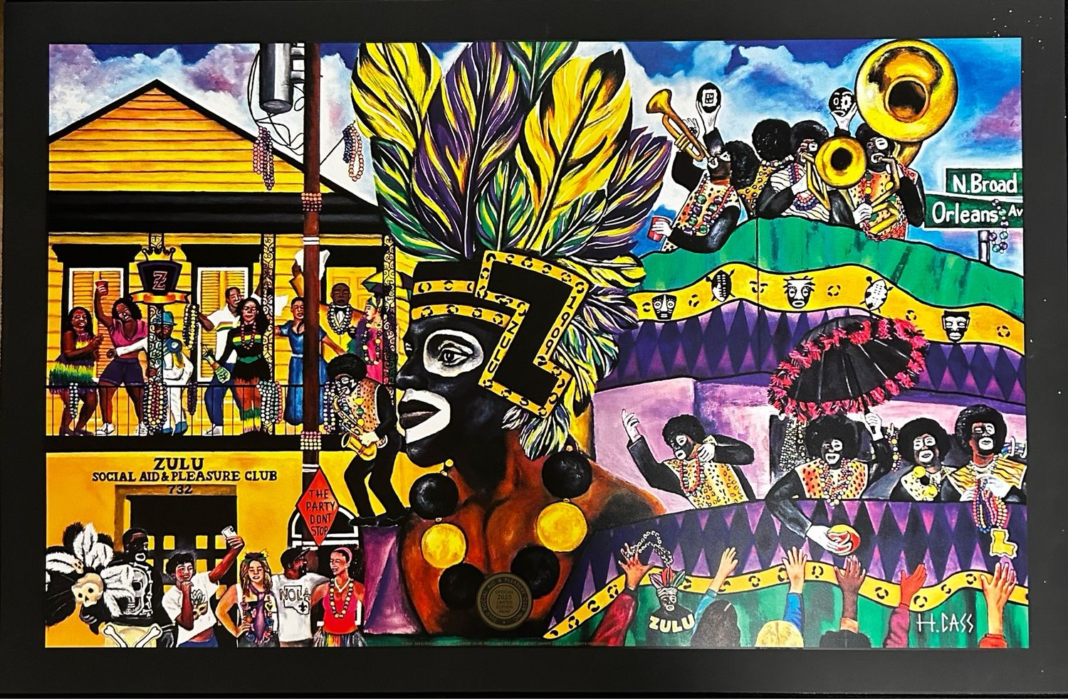 ZULU POSTER 2025 “The Party Don’t Stop” (Personalized) -24x36 (Signed &amp; Numbered) Limited Artist Edition
