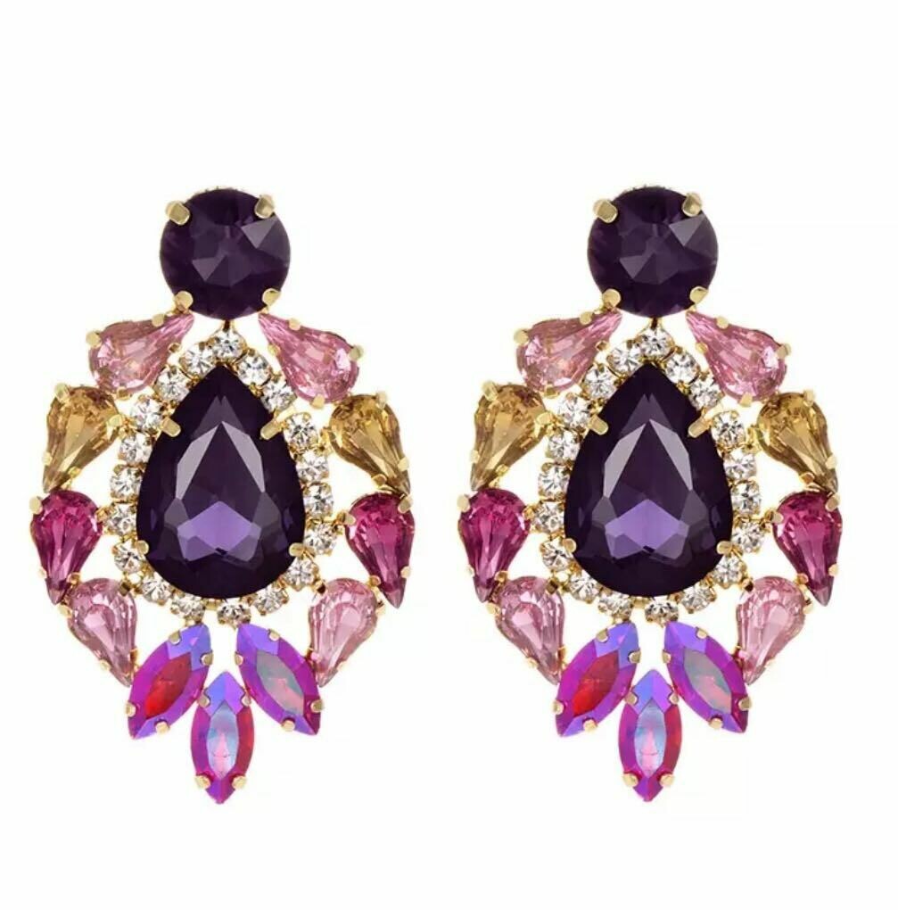 purple earring