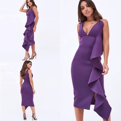 Purple Scuba Dress