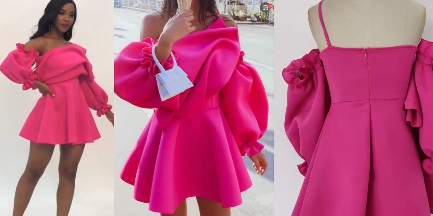 Pink scuba dress