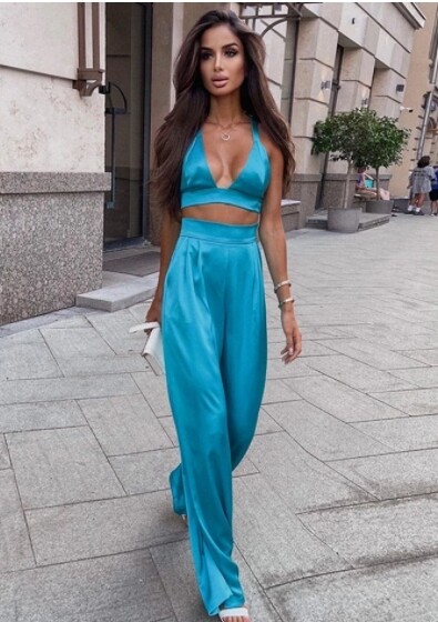Turquoise Top and Pant