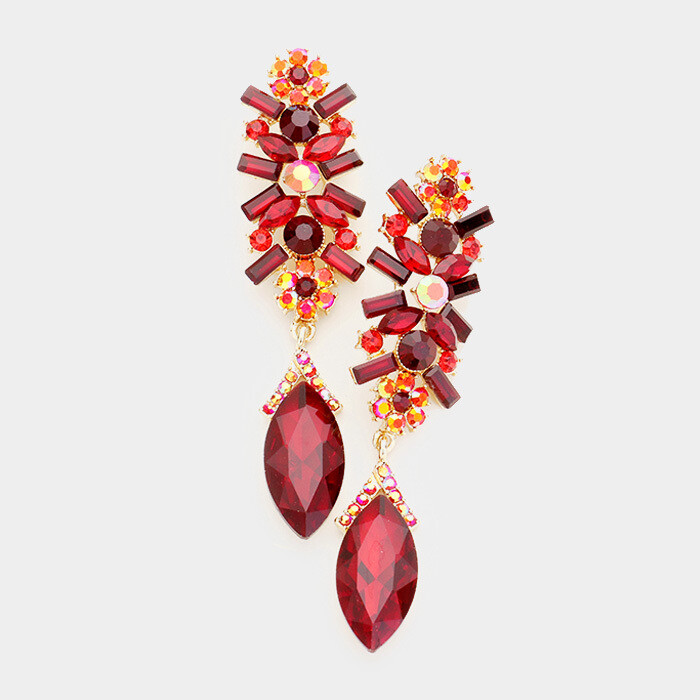 Marquise Drop Pageant earring