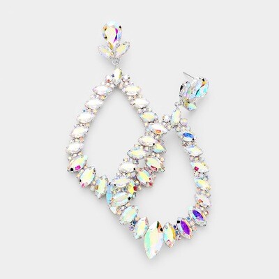 Marquise Drop Pageant Earring