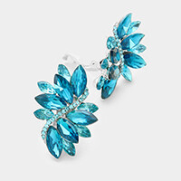 Swirl Stone Pageant earrings