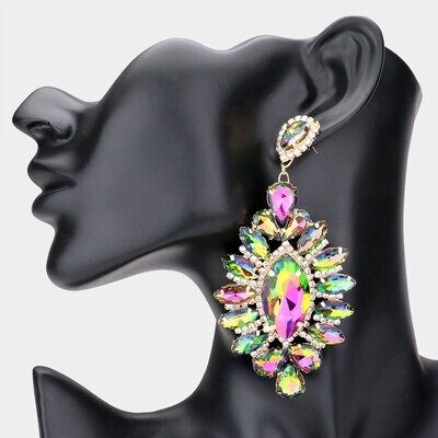 Marquise Big Center Stone Earring