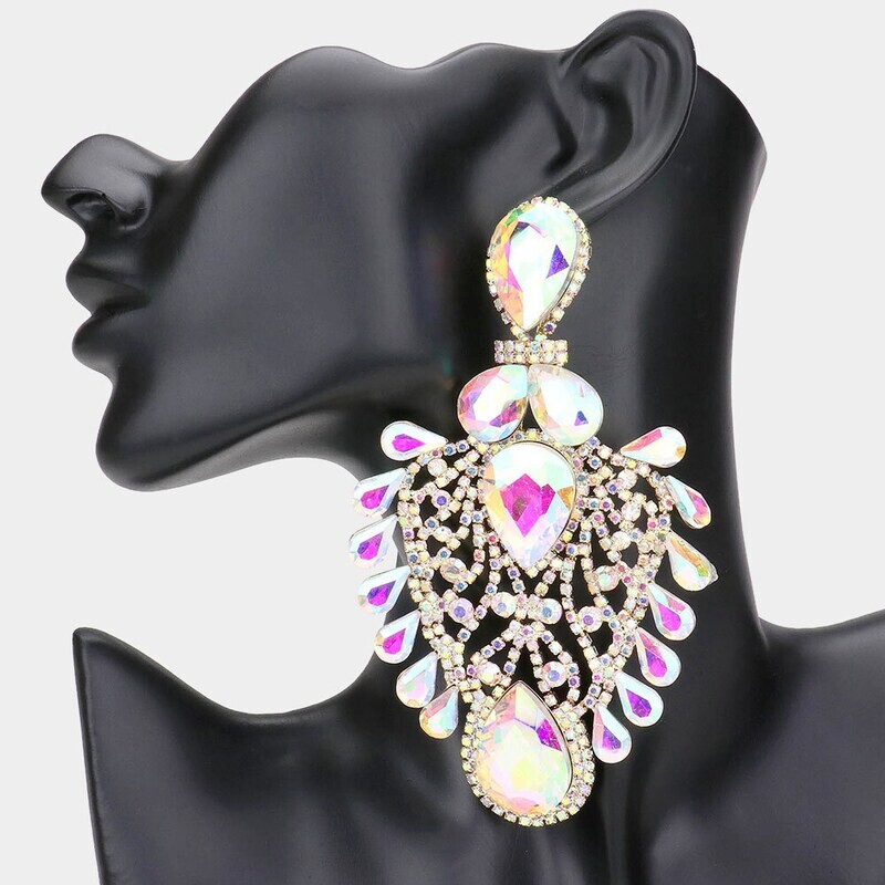 Tear Drop Pageant Earring