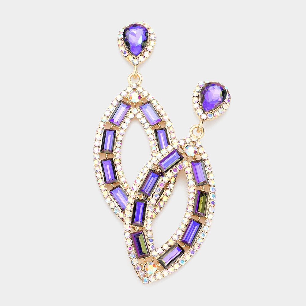 Oval Pageant Earring