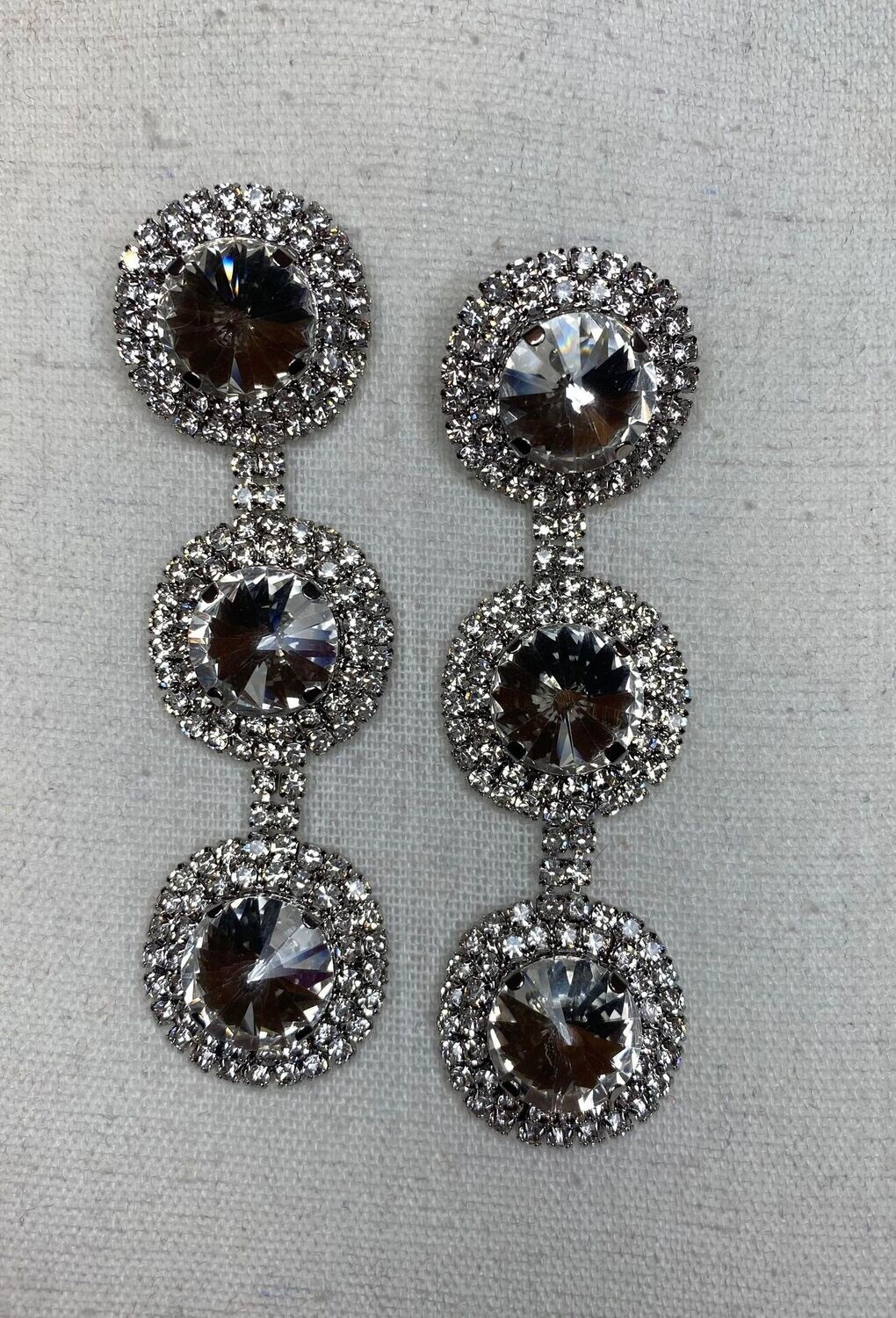 Three Circle Drop earrings