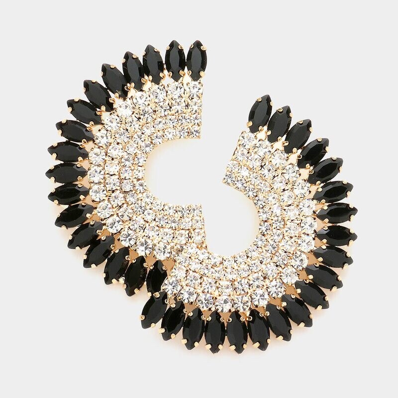 Half Circle Pageant Earring