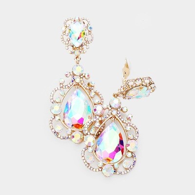 Tear Drop Pageant Earring