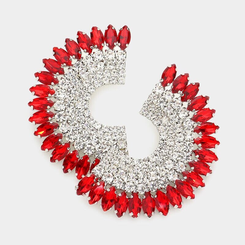 Half Circle Pageant Earring