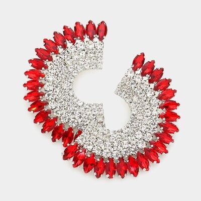 Half Circle Pageant Earring
