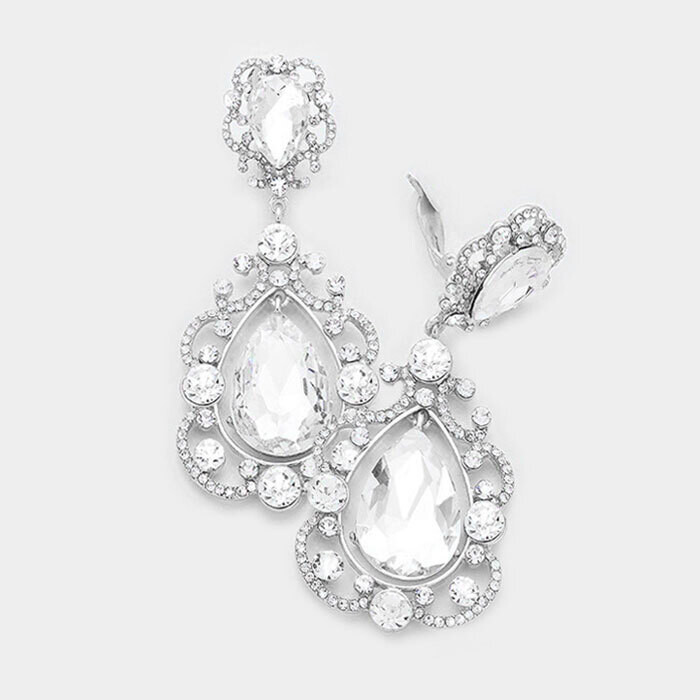 Tear Drop Pageant Earring