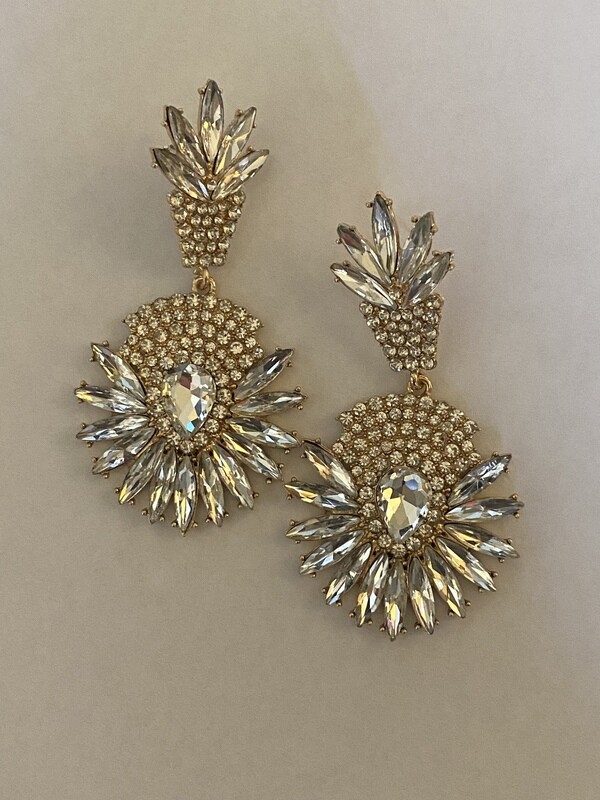 Starburst Dangle Pageant earrings