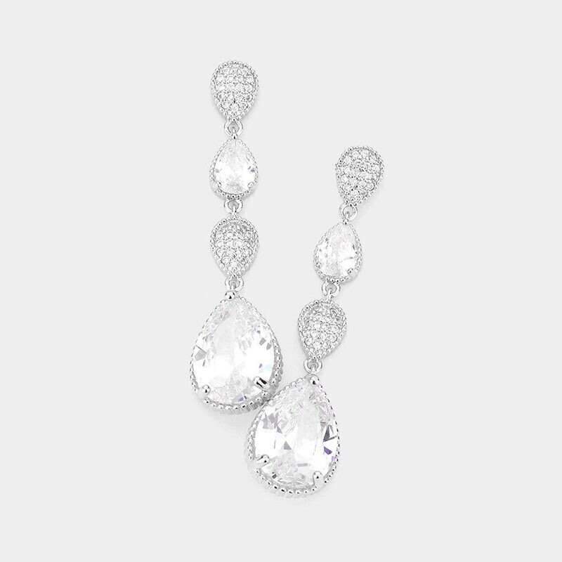 Teardrop Pageant Earring